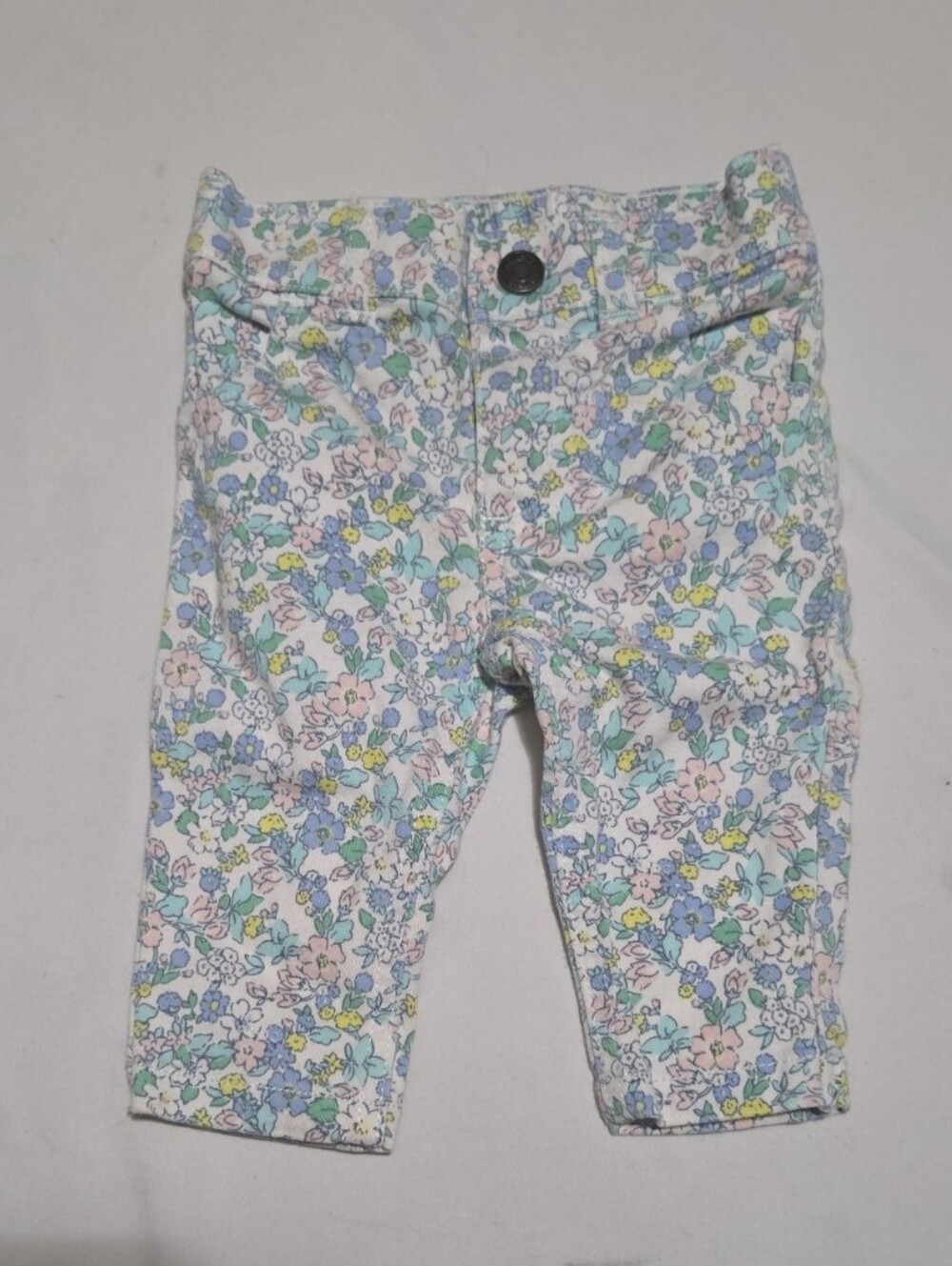 Carters infant girl 3m blue floral pants #29